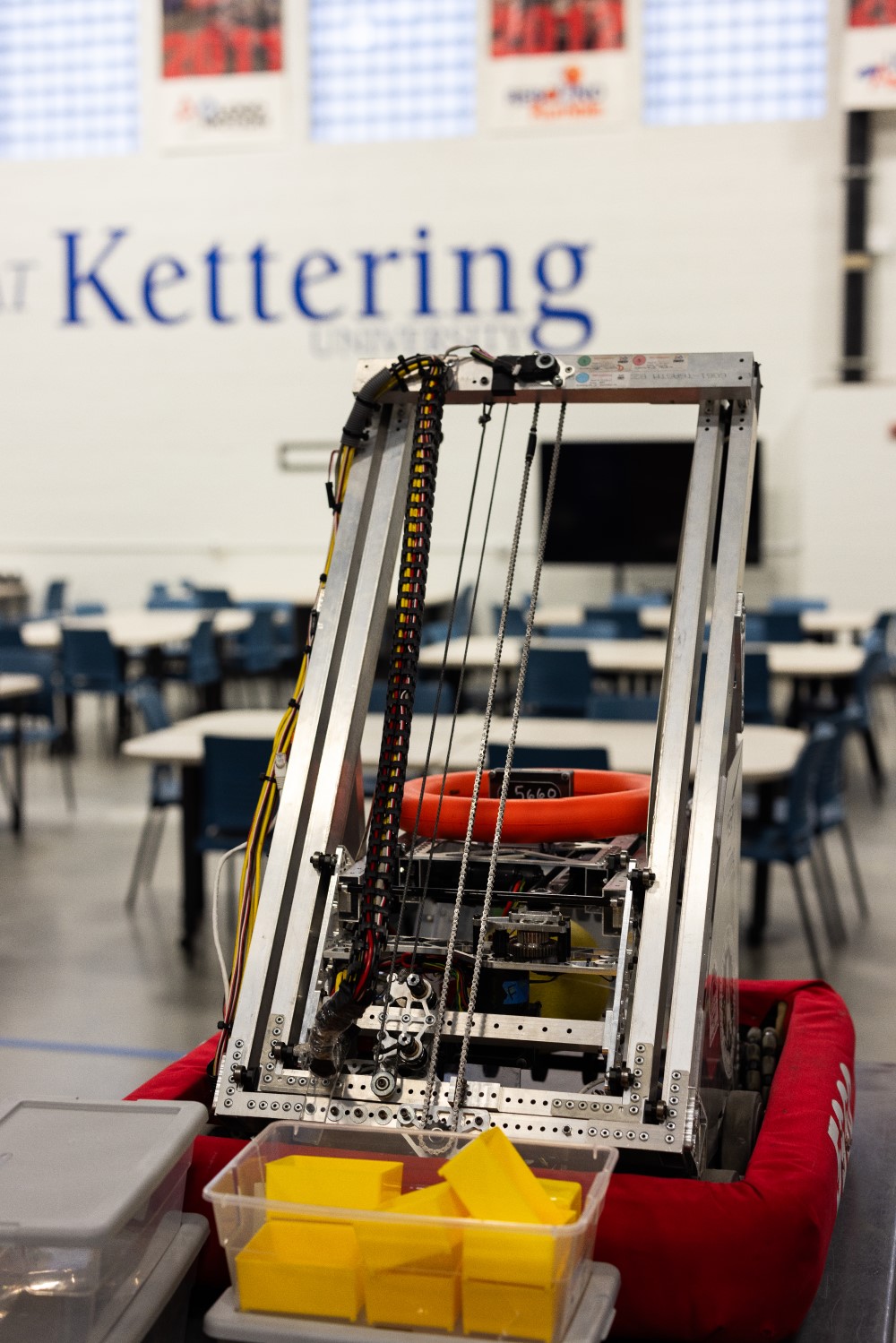 robot built by students at kettering for the robot in 3 days competition